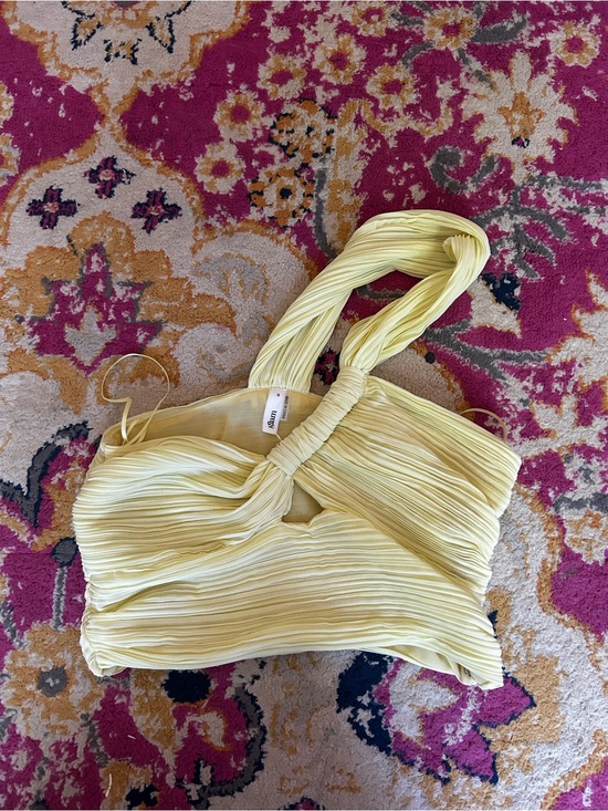 glam Handbags - glam Pale Yellow Pleated One-Shoulder Knot Bag